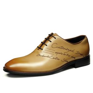 Zapatos Oxford de Hombre de Cuero Genuino Hechos a Mano, Estilo Italiano, de Lujo, para Otoño, Formales, Impermeables y Transpirables - Product Image 1