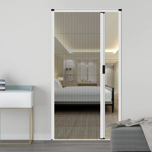 Moustiquaire plissée rétractable moderne personnalisée en aluminium pour fenêtre et porte, anti-moustiques, stores pliants - Product Image 2
