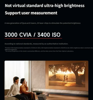 Projecteur laser RS 20 Pro, luminosité 3000 CVIA, zoom optique, faible latence pour le jeu et le home cinéma