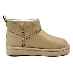 Nuovi stivali da neve invernali alla moda da <span class=keywords><strong>donna</strong></span> personalizzati con <span class=keywords><strong>anelli</strong></span> in pile tagliati per tenere al caldo e scarponi da neve Casual antiscivolo da <span class=keywords><strong>donna</strong></span> - Product Image 5