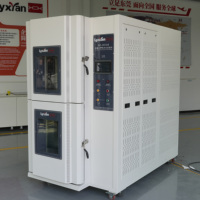 Cámara de impacto de temperatura refrigerada por agua de 2 zonas para productos electrónicos que cumple con la cámara de prueba de choque térmico estándar de