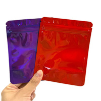 Sacs en Mylar Sac d'emballage holographique anti-odeur Pochette refermable à fermeture éclair Sacs Échantillon Bijoux Brillant à lèvres Savon alimentaire