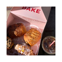 Fournisseur professionnel Conception carrée Papier kraft Pâtisserie Mochi Donut Traiteur Boîte à dessert