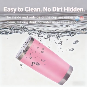 Thermos da Viaggio Ecologico da 20oz in Acciaio Inox a Doppia <span class=keywords><strong>Parete</strong></span>, Tazza da Caffè Isolata con Coperchio e Logo Personalizzato Stampato - Product Image 5