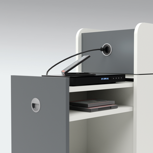 ตู้เก็บของสำนักงานเมลามีนทันสมัยผลิตในเยอรมนี พร้อมการรับประกัน 2 ปี สำหรับใช้ในบ้าน สำนักงาน โรงเรียน และโรงงาน (413x900x1340 มม.) - Product Image 3