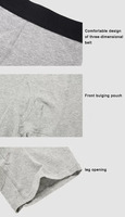 Grande longueur 100% coton sous-vêtements de marque privée boxeurs hommes offres spéciales disponibles Oem Boxer Shorts
