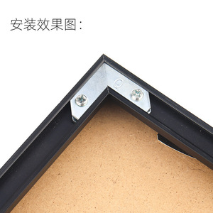 Aluminum Alloy Picture Frame <b>Corner</b> <b>Bracket</b> 5 Mm Thickness L Shape Metal <b>Bracket</b> For <b>Mirror</b> And Decorative Frames - Product Image 1
