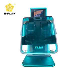Máquina <span class=keywords><strong>VR</strong></span> 360 giratoria de doble asiento de metal y fibra de vidrio con 49 <span class=keywords><strong>juegos</strong></span> y sincronización en tiempo real <span class=keywords><strong>para</strong></span> uso en exteriores/interiores, centros comerciales y eventos nocturnos. - Product Image 3