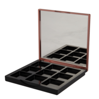B228 Palette de fards à paupières vide 9 couleurs effet sable mouvant brillant, boîtier en plastique pour cosmétiques de luxe, couleur nude, prix