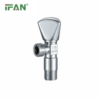 IFAN Factory OEM ODM Vanne d'angle à noyau en laiton, 2 ou 3 voies, tous styles, 1/2 pouce