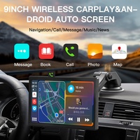 Autoradio MP5 sans fil 9 pouces avec CarPlay, lecteur DVD de voiture, écran CarPlay sans fil pour voiture, Bluetooth