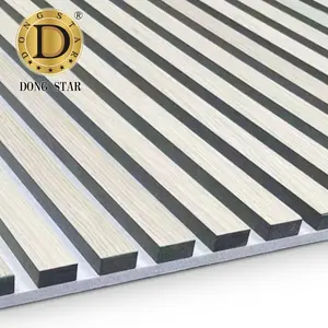 Customizável Madeira Slat Painel Tiras De Madeira Com Pet Backing Feltro Para Apartamento Sala Decoração Da Parede Akupanels