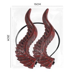 Diadema de Cuernos de Diablo Góticos para Halloween, Tocado de Bruja/Demonio, Accesorios para el Cabello con Diseño de Dragón, Disfraz para Fiesta de Cosplay - Product Image 3