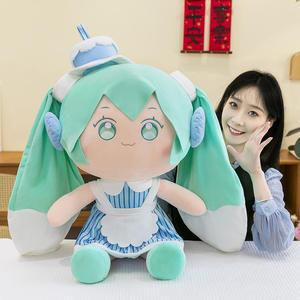 Al por mayor Peluche Coleccionable <span class=keywords><strong>de</strong></span> Hatsune <span class=keywords><strong>Miku</strong></span> - Juguete <span class=keywords><strong>de</strong></span> Personaje <span class=keywords><strong>de</strong></span> Anime Kawaii, Cojín <span class=keywords><strong>de</strong></span> Peluche <span class=keywords><strong>de</strong></span> Anime para Niñas - Product Image 5