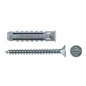Fischer-570022ปลั๊กไนล่อนขยายตัวพร้อม Pozidriv chipboard สกรู SX s DB - EAN 8001132700228 anchors ยึดเชิงกล - Product Image 1