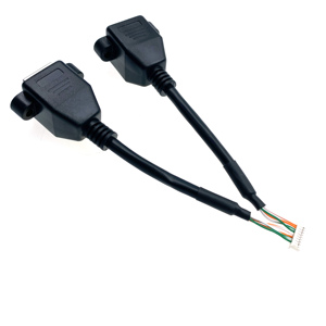 Kustom 2 in 1 kabel RJ45 Female ke Molex 51021 1.25mm Pitch 9P USB kabel ekstensi Rakitan - Product Image 4