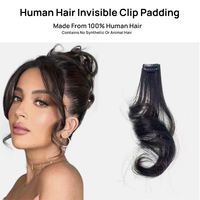 Extensions à clipser en cheveux indiens Remy, double tirage, fabriquées à la machine, sans produits chimiques, avec frange latérale, longues, pour tous les âges, à fusionnement parfait