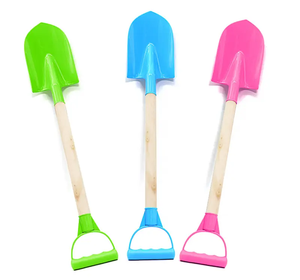 Attrezzo da giardino portatile giocattoli per bambini pala di sabbia da spiaggia per bambini in legno di plastica - Product Image 3