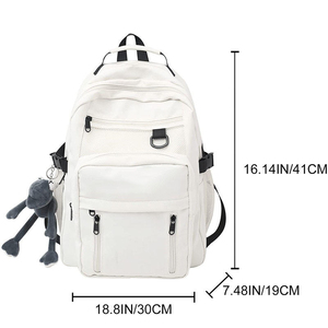 Sac à dos léger et abordable pour les loisirs, les voyages, l'école, les ordinateurs portables, pour adolescents, style coréen Harajuku, unisexe, sac à dos d'étudiant - Product Image 5