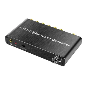 audio konverter decoder Suppliers-AOEYOO 5.1 Audio Decoder Optischer Koaxial-Cinch-Digital-Audio konverter