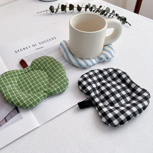 Yy hình quả táo cốc Coaster mềm cotton cốc cà phê Pad Mat Bộ đồ ăn nhà bếp uống cốc thủy tinh đế lót ly placemat miếng bông - Product Image 3