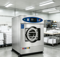 Laveuse-essoreuse industrielle entièrement automatique 20kg 25kg 30kg avec contrôle par variateur de fréquence pour blanchisserie commerciale