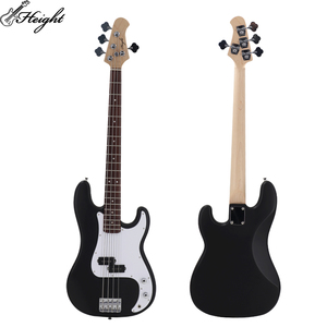 Petit lot de guitare électrique basse 4 cordes PB personnalisée série de hauteur noire mate - Product Image 2