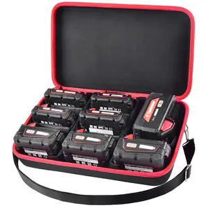 Wadah Tas Tujuan Khusus Lainnya Milwaukee M18 Kapasitas Besar Wadah Penyimpanan Baterai Lithium Organizer Casing Eva Keras