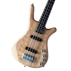 Guitare basse électrique à 4 cordes en bois, couleur bois, style elme, touche personnalisée - Product Image 2