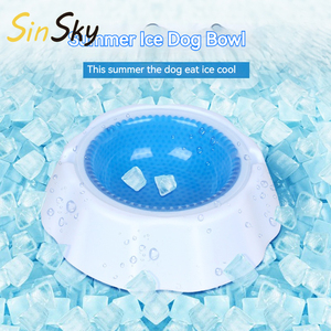 SinSky grosir Newfangled mangkuk makanan anjing dingin turun mencegah Heatstroke mangkuk hewan peliharaan pengumpan gaya baru mangkuk makanan anjing - Product Image 3