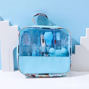 13-Piece Daily Cleaning <strong>Care</strong> <strong>Package</strong> for Baby Including Nasal Aspirator Nail Clippers Thermometer More-Baby <strong>Care</strong> Cloth Bag Set - Product Image 2