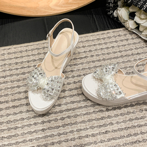 Sandales à talons compensés tendance 2023, nouvelles sandales à talons compensés en PVC pour femmes - Product Image 4