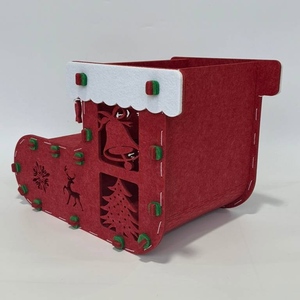 Venta al por mayor de alta calidad, muebles de sala de estar, Animal divertido, casa de Interior para mascotas, fieltro, gato, perro, cueva, cama para el día de Navidad - Product Image 1