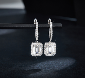 Pendientes de Botón de Moissanita de Plata de Ley 925 con Forma de Bola de 2 Quilates y 6x8 mm, con Engaste de Garra, Chapados en Oro, Unisex, Precio Económico de Fábrica - Product Image 3