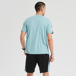 Jogger Fitness Set Gym Sport Vêtements Running Chemises et Shorts 100% Polyester Deux Pièces Short Set pour Hommes - Product Image 2