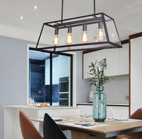 Lustre linéaire industriel JYLIGHTING en métal noir pour salle à manger, îlot de cuisine, salon, luminaire moderne 220 volts