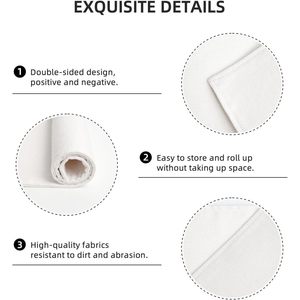 Set of 4 Reusable Blue Winter <b>Snowflakes</b> Non-Slip Heat-Resistant Washable <b>Placemats</b> - Product Image 4