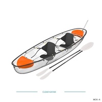 Kayak transparent en cristal multi-styles pour la vente en gros – Siège clair pour canoë, idéal pour les attractions touristiques, les centres de villégiature et les activités aquatiques commerciales