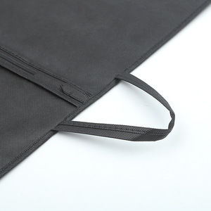 Sac de costume pliable léger personnalisé avec logo, en non-tissé écologique, avec fermetures éclair, vente en gros à prix réduit - Product Image 3
