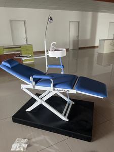 ชุดอุปกรณ์เคลื่อนที่สำหรับการรักษาทางทันตกรรมแบบพกพา พร้อมเก้าอี้ทันตกรรมแบบพกพา  พร้อมกังหันลมและอ่างบ้วนปาก - Product Image 2