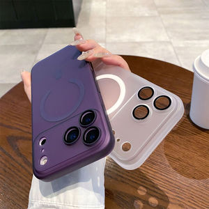 Objectif <span class=keywords><strong>de</strong></span> l'appareil photo <span class=keywords><strong>protection</strong></span> complète mat Pc étui <span class=keywords><strong>de</strong></span> téléphone antichoc I Phone couverture <span class=keywords><strong>de</strong></span> téléphone magnétique pour <span class=keywords><strong>iphone</strong></span> 15 Pro Max 14 17 air - Product Image 2