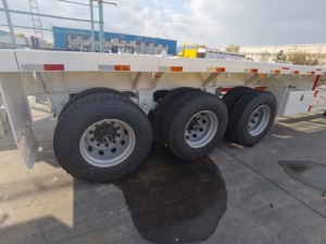<span class=keywords><strong>Semi</strong></span>-<span class=keywords><strong>remorque</strong></span> à plateau 3 essieux 40 pieds 50 tonnes 20 pieds 60 pieds 50 pieds Remorques pour camions conteneurs - Product Image 6