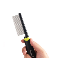 Peigne à aiguilles en acier inoxydable et plastique écologique Imilive pour l'élimination des poils de chien et de chat, outils de toilettage