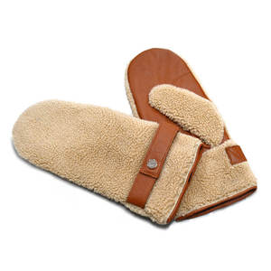 Guantes de Cuero de Alta Calidad al por Mayor, Guantes de Invierno Personalizados de Piel de Oveja para Adultos - Product Image 4