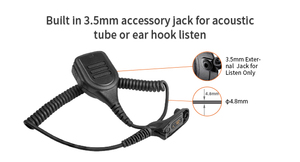 हल्के-भारभारवर्ग दूरस्थ स्पीकर माइक स्400e के लिए <span class=keywords><strong>ptt</strong></span> के साथ हल्के-भार रिमोट स्पीकर माइक - Product Image 2