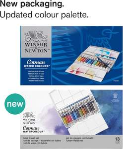 Set de Pintura de Acuarela Bview Art Winsor & Newton Cotman sobre Papel, 12 Colores, Tubos de 8 ml (0.27 oz) con Pincel - Product Image 2