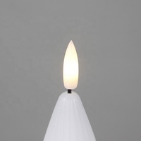 Véritable Cire Or Véritable Flamme 3d LED Scintillement Électrique Arbre de Noël Bougie Pour Mariage Décoration Maison