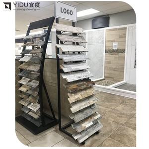 Premium kalite granit taş ekran kulesi ile yapay mermer kaplama ve Showroom için promosyon Metal raf - Product Image 3