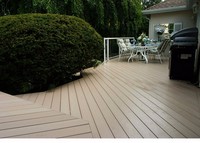 Kit complet de terrasse en bois composite durable, planches WPC 3D en relief, terrasse extérieure, aménagement paysager de jardin