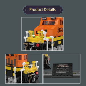 Mould King 12041 Locomotive italienne motorisée BNSF, modèle de train, blocs de construction, jouets, puzzle MOC, kits de briques pour enfants, cadeau d'anniversaire - Product Image 5